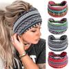 Bohemian Paisley Floral Wide Non-slip Yoga Headband for Women