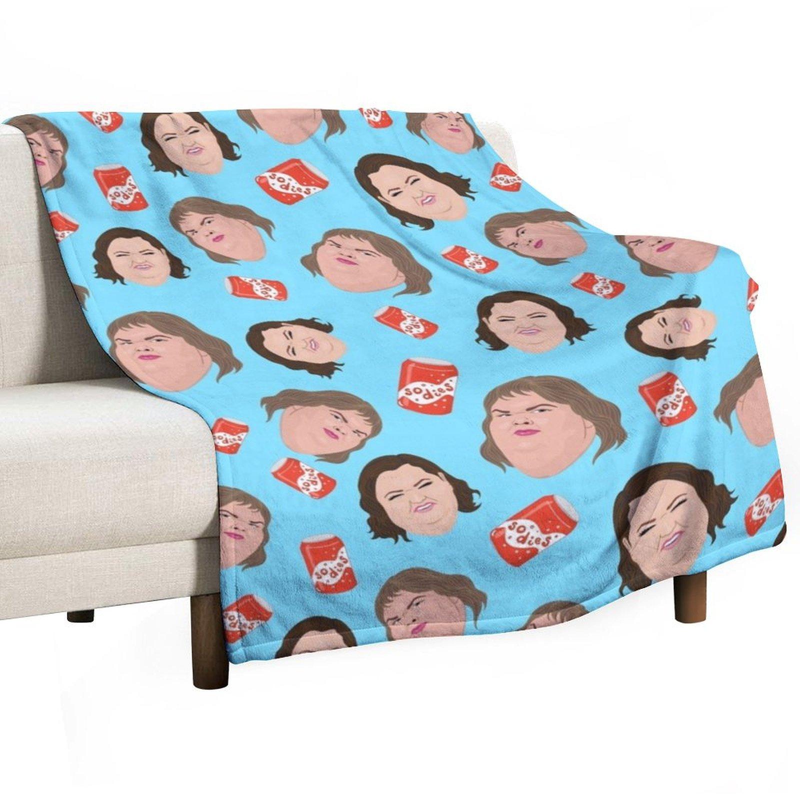 1000lb Sisters - Repeat Print - Sodies - Slaton Sisters Amy Tammy Throw Blanket Cute Plaid Camping Blankets For Sofas Blankets 30x40in