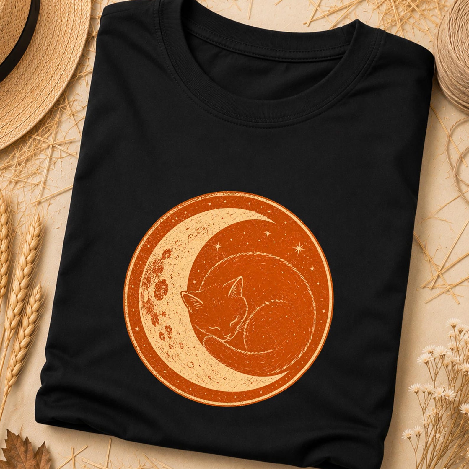 Japanese Space Cat Tee, Japanese Space Aesthetic Tee, Vintage Lucky Cat T-Shirt, Japanese Kanji Lucky Symbol T-Shirt, Lucky Symbol Cat Shirt 3XL