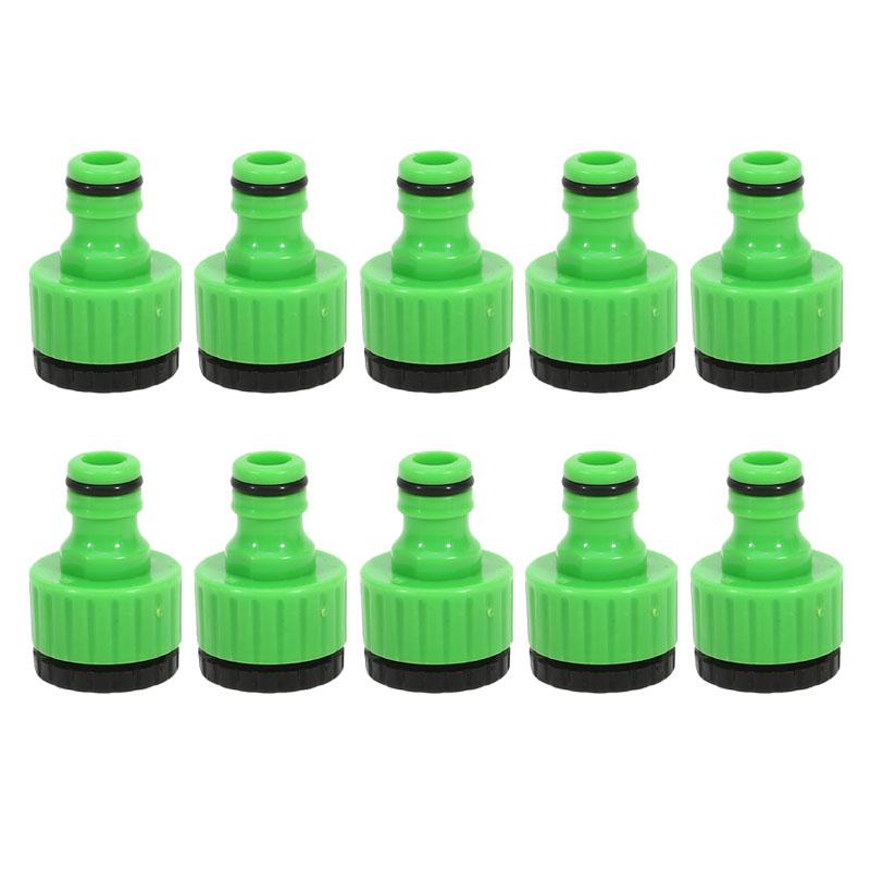 10pcs Hose Faucet Quick Connector Threaded Adapter For Garden Irrigation Thread Adapter PP Faucet Connect The Washing Machine