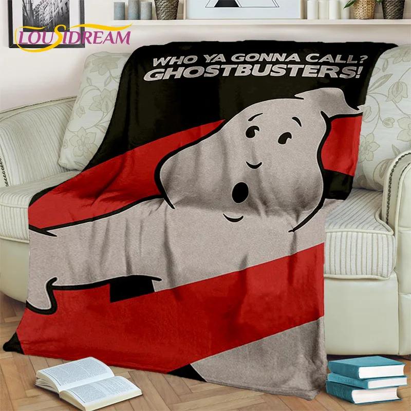 G-Ghostbusters Cartoon-Film-Decke, weiche Flanell-Überwurfdecke für Zuhause, Schlafzimmer, Bett, Sofa, Picknick, Büro, Wandern, Freizeit, Nickerchen, Geschenk