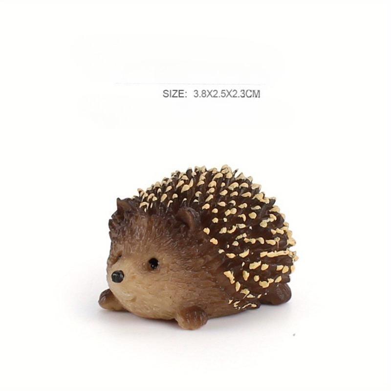 1pc PVC Solid Simulation Hedgehog Wild Animal Model Small Hedgehog Ornaments Home Decor