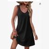 Spring and summer new models for hot-selling ins wind sleeveless printed suspender dress