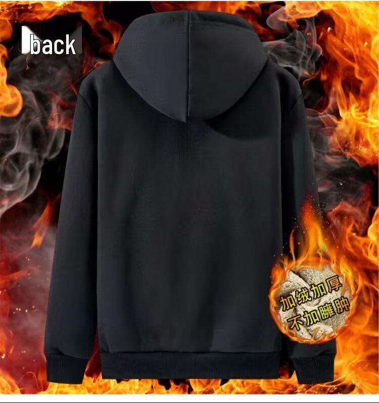 Men's Cross-Border Hoodie Jacket - Warm, Loose Casual Top for Autumn and Winter