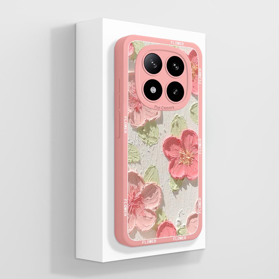 For Poco X7 Pro Case Creative Painting Soft Liquid Silicone High Quality Back Cover For Poco X 7 Pro X7Pro Full Cover Phone Case