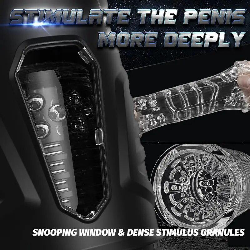Automatic Male Masturbator Men's Sex Toy 7 Telescopic and Rotating Modes Penis Stimulation of Vulva and Vagina Blowing Penis Time-lapse Exercise
