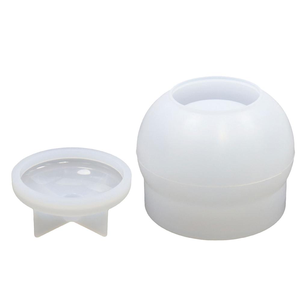 Glasharzformen, Silikonharz-Glasformen mit Deckel, Silikonformen, Epoxidformen mit Deckel für Vorratsbehälter, Bonbongläser