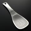 Stainless Steel Hammer Pattern Rice Spoon Large Capacity Rice Paddle Cafeteria Restaurant Rice Shovel Outdoor Tableware