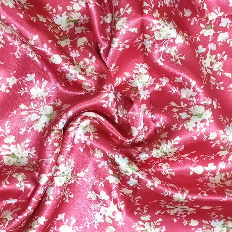 Tessuto di Raso di Seta Floreale Grande per Cheongsam, Fodera e Nastro per Copricapo