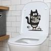 Black Cat Stickers for The Newspaper, Bathroom, Toilet, and Decorative Wall