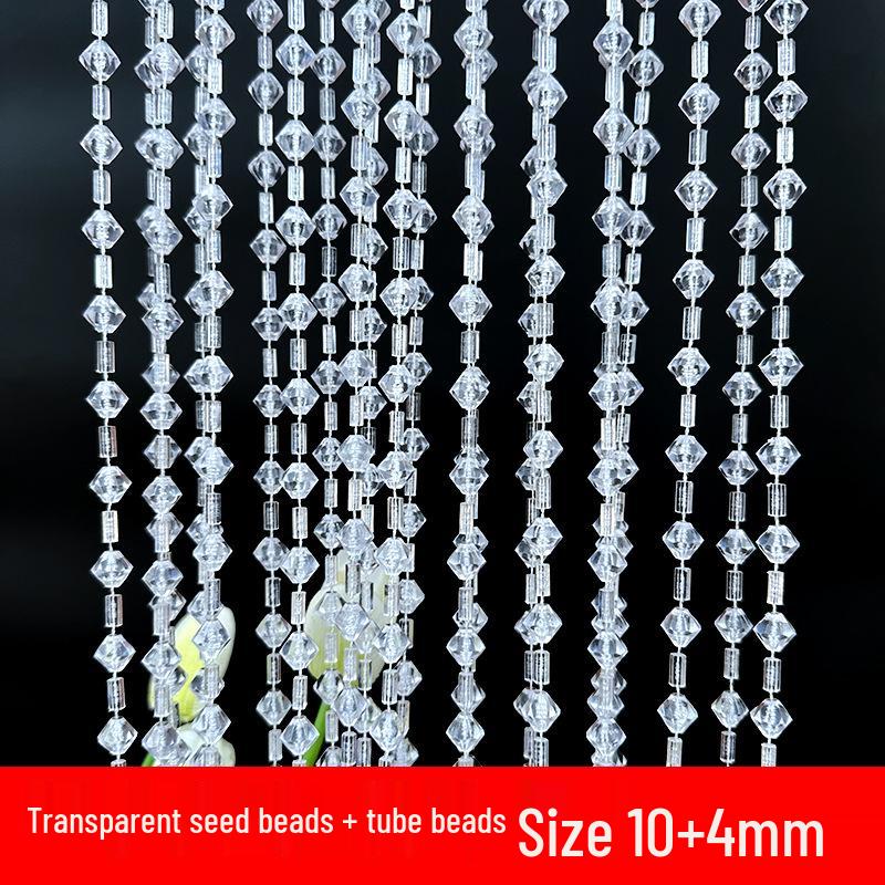 11mm UFO Disc Acrylic Beaded Curtain for Wedding Décor, Ceiling Hanging, and Aisle Runner.