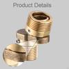 Angled Curved Foot Eccentric Screw Corner, Angle Adjustment Easy Installation Copper Accessories,