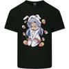 Easter Anime Girl With Eggs and Bunny Ears Unisexs Light Cotton TShirt