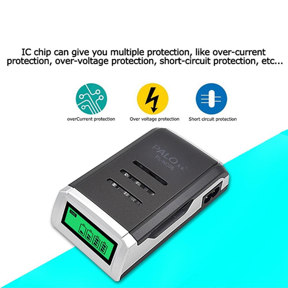 High-end Liquid Crystal Display C905 4 Slots Charger for AA / AAA Ni-MH / NI-CD Batteries