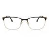 Full Rim Square Black Gold Smartbuy Collection Clausen 899b Fashion Unisex Eyeglasses