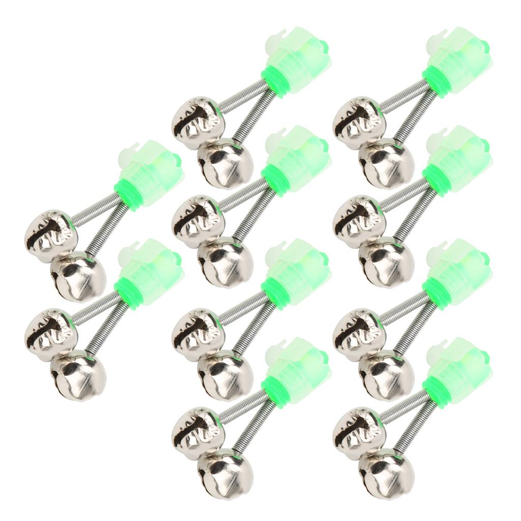 10PCS Fish Bite Alarm, Outdoor Fishing Rod Bite Alarm, Double-Coil Bell, Dedicated Bell, Fishing Bell