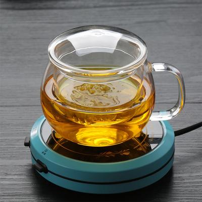 Tazza da tè in vetro creativo con filtro trasparente, teiera in vetro resistente al calore, teiera, tazza da tè con fiori di rosa, tazza da ufficio