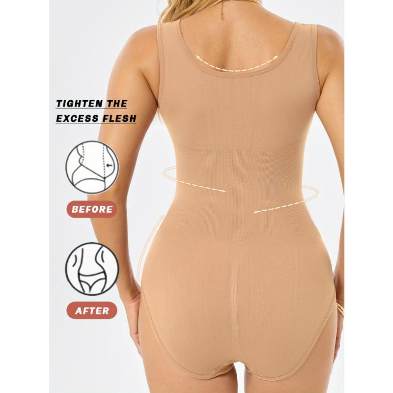 Women's Seamless High Elasticity Shapewear Tummy Control Butt Lifting Sleeveless Body Shaper