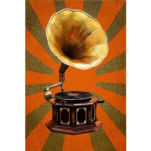 Vintage Phonograph Bild Gemälde für Wohnkultur Retro Musikalische Kunst Poster An Der Wand Rahmenlose Schlafzimmer Dekor Kein Rahmen