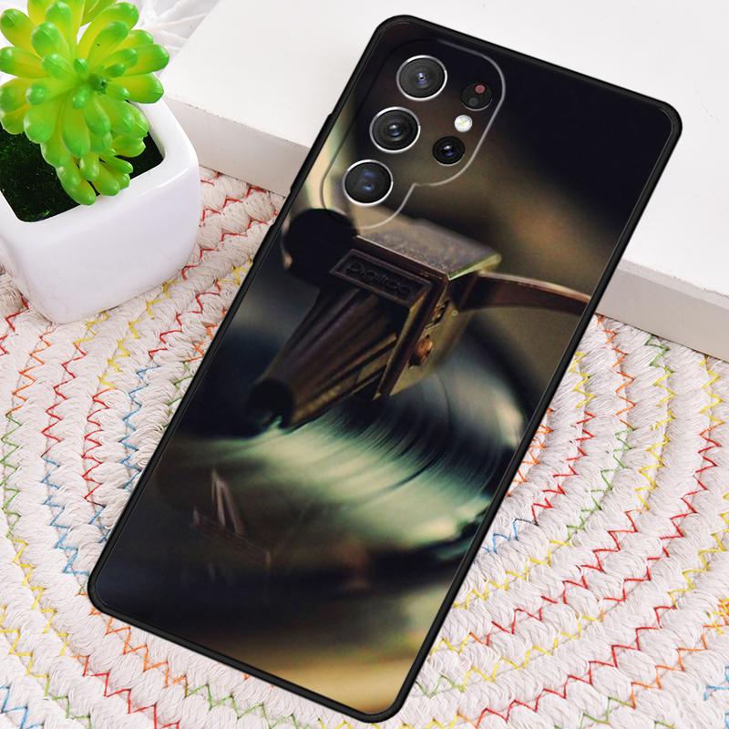 Vinyl DJ Record Art TPU Phone Case For Samsung Galaxy note 10 pro S26 S25 S24 S23 S22 Ultra Plus S21 FE S20 Shockproof Cover