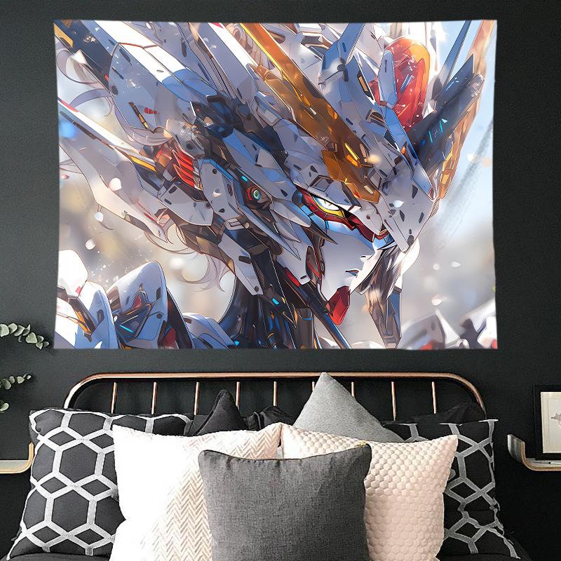 Mobile Suit Gundam Hanging Cloth Anime Background Cloth Bedroom Dormitory Decoration Cloth Wall Cloth Hanging Blanket