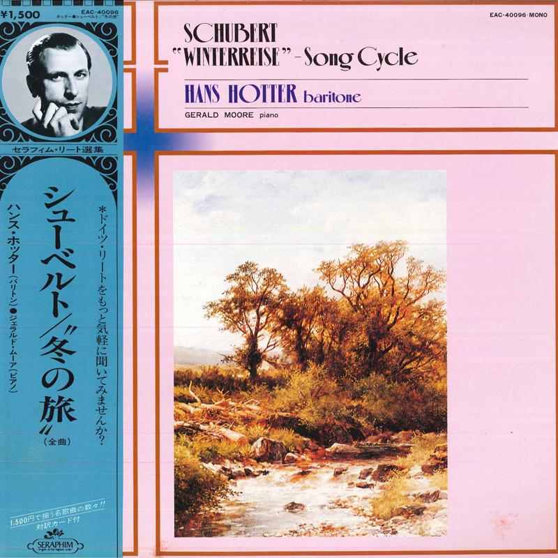 

LP Record HANS HOTTER, GERALD MOORE - Schubert: Winterreise EAC40096 SERAPHIM - Japan Obi Classical Used