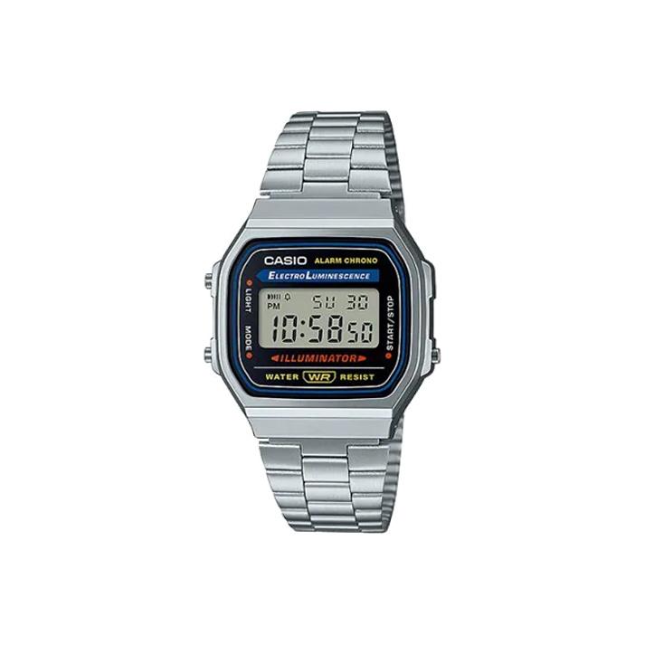 CASIO Men VINTAGE Series Gray Watch A168WA-1A2WJR A168WA-1A2WJR Silver Watch Case