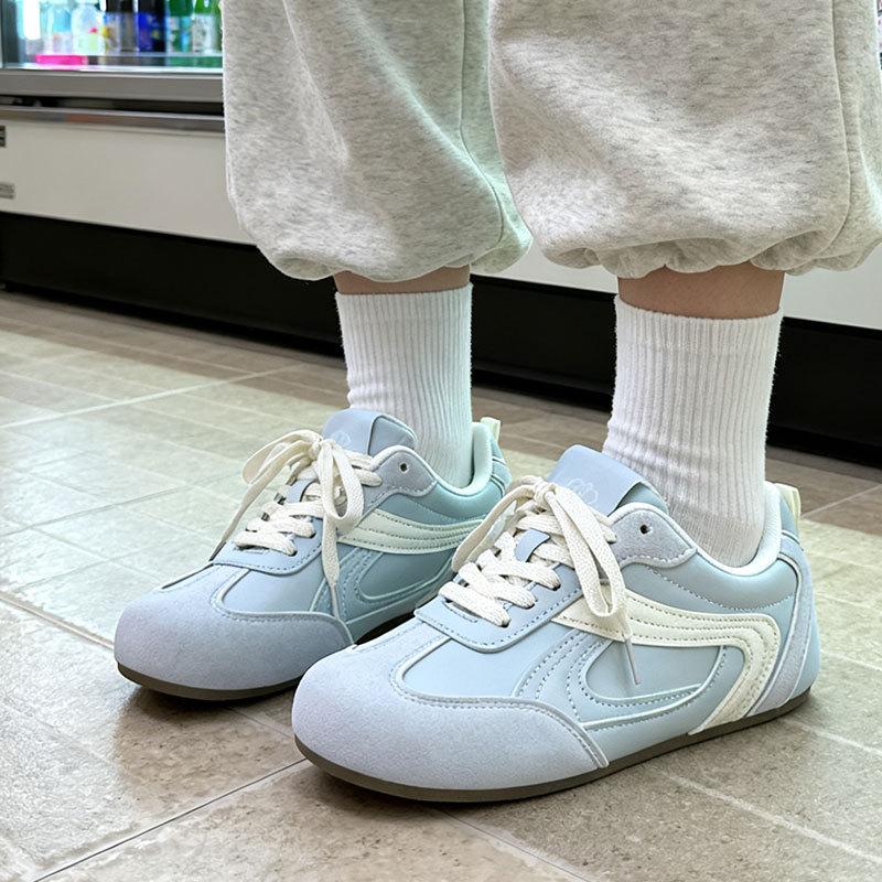 Retro color matching German training shoes women's spring and autumn 2025 new popular versatile white shoes casual sports shoes board shoes