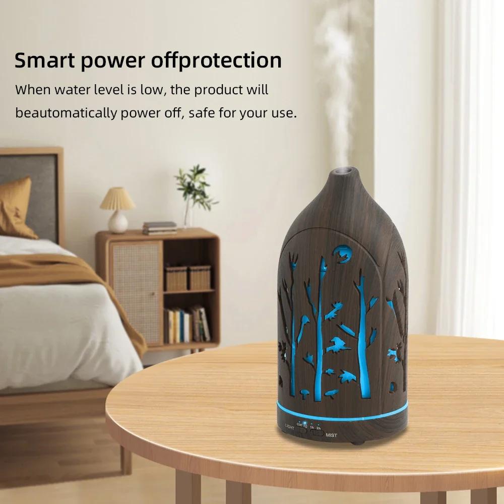 Ultrasonic Essential Oil Diffuser  Auto Shut Off, Whisper Quiet, 3 Oils Included  Perfect for Home, Office, Yoga & Spa