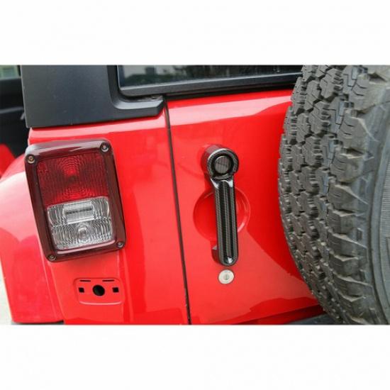 Carbon Fiber Door Handle Cover & Tailgate Handle Trim for 07-18 Jeep Wrangler JK