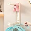 Punch-free Clothes Drying Rack Plastic Balcony Hanging Rack Balcony Hanger Organizer  for Home
