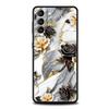 Flower Marble Phone Case For Samsung Galaxy S25 Edge S24 S23 S22 Ultra S20 S21 FE 5G S10 S9 Plus S10E Soft Cover