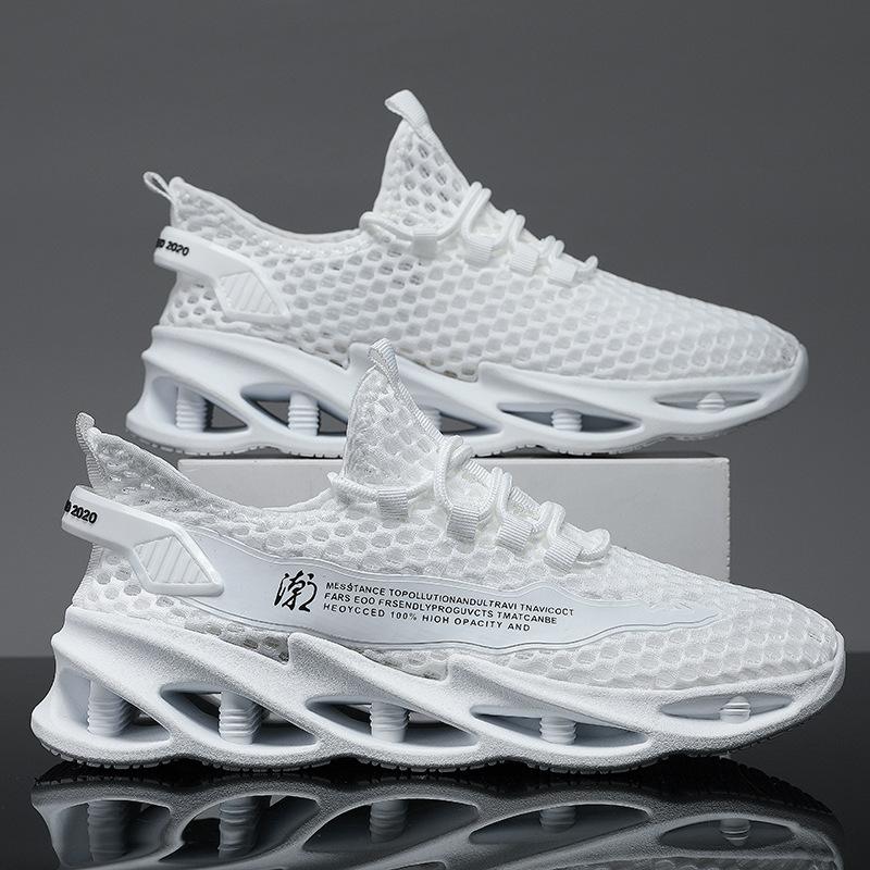 2025 New Men's Fly-woven Mesh Sneakers Are Breathable and Non-smelly In Summer, Lightweight Running Shoes, and Driving Casual Shoes.