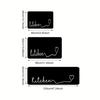 1pc  Kitchen Floor Mat, Kitchen Pattern Printed Floor Mat Easy And Classic Style Suitable for Kitchen, Living Room, Porch, Bal