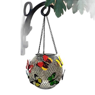 Solar Butterfly Hanging Lamp, Outdoor Waterproof Courtyard Landscape Light, Garden Lawn Decorative Light for Cottages
