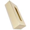 Tissue Box Innovativer rechteckiger Serviettenpapierhalter aus 304 Edelstahl, Gold