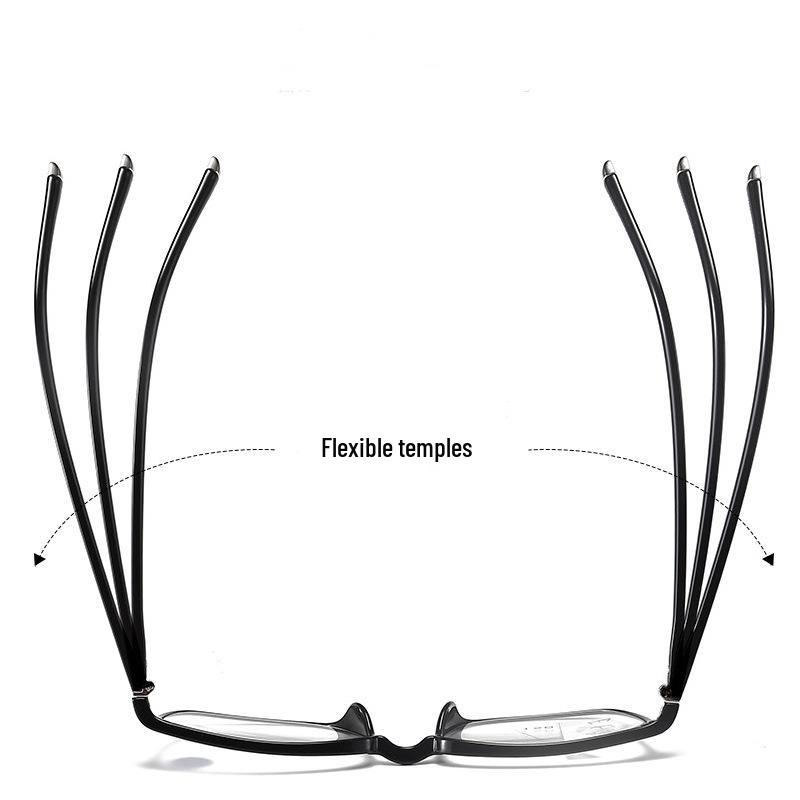 Unisex Full-Frame Progressive Photochromic Reading Glasses with Anti-Blue Light for Distance & Near Vision