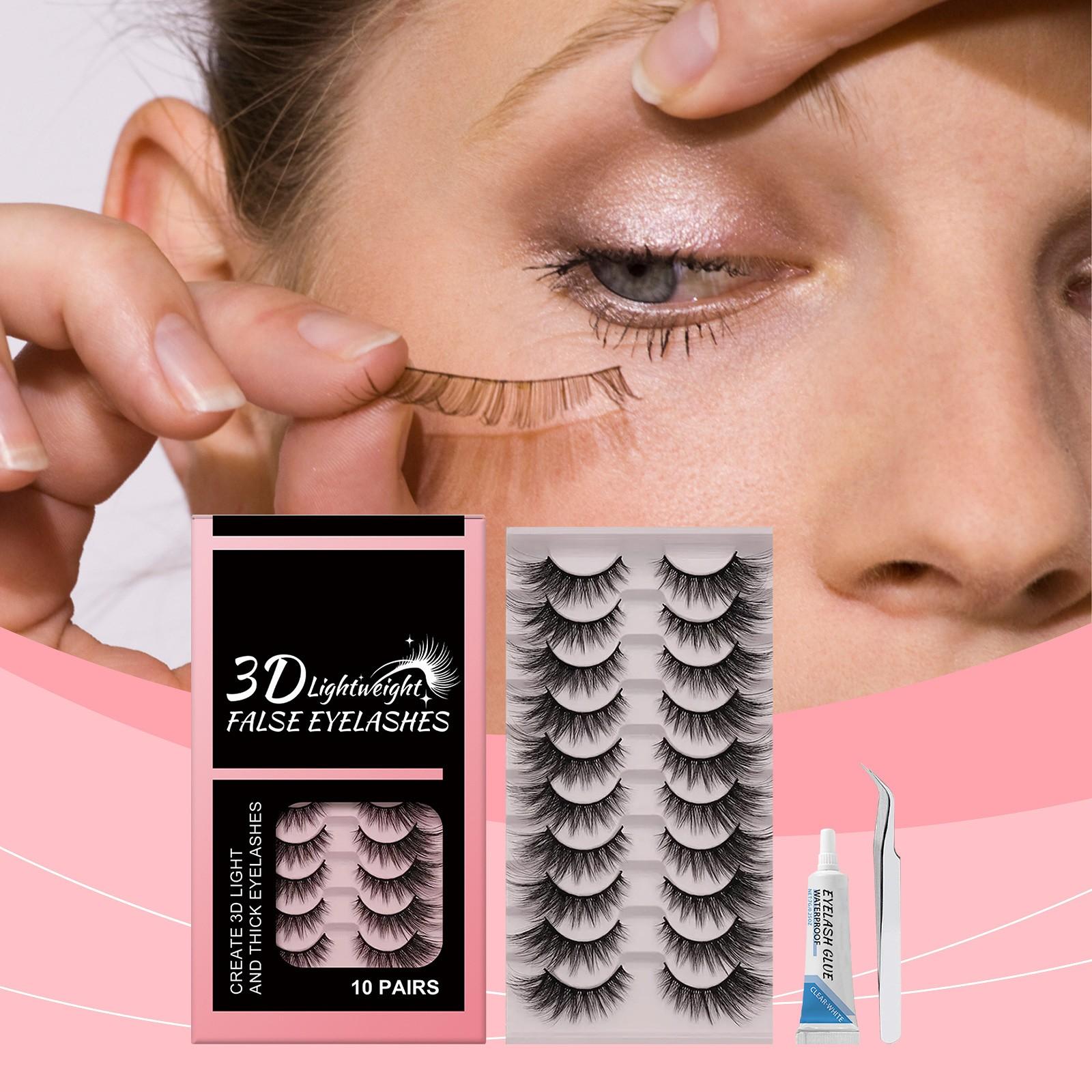 

Ленивые тени для век, патч для ресниц, 3D легкие накладные ресницы, натуральные и реалистичные, тонкие и удобные, простые в носке, One Size