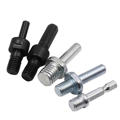 Drill Adapter Chuck Triangle Round Hexagon Conversion Connecting Rod M10 M14 for Grinder Polishing Discs Power Electric Tools