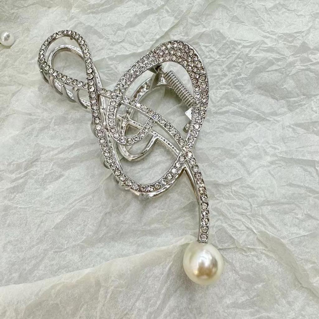 Alloy Womens Back-of-Head Grabber Large High-End Hair Claw Clip Summer 2026 Shark Clip Headpiece Japan and Korean Style