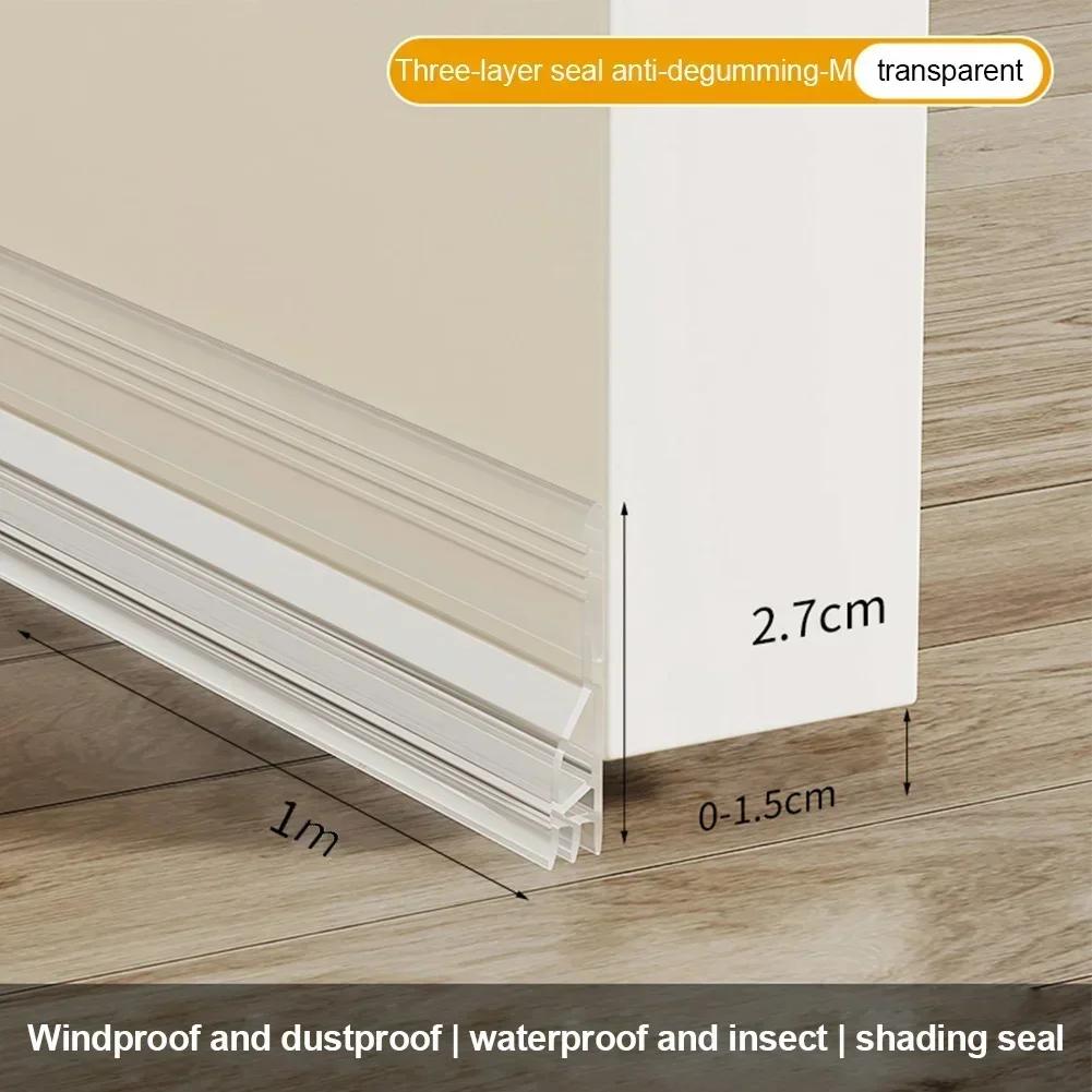 

Door Bottom Sealing Strip Sound Proof Noise Reduction Windproof Weather Strip Windshield Seal Strip Prevent Dust Pests Stopper