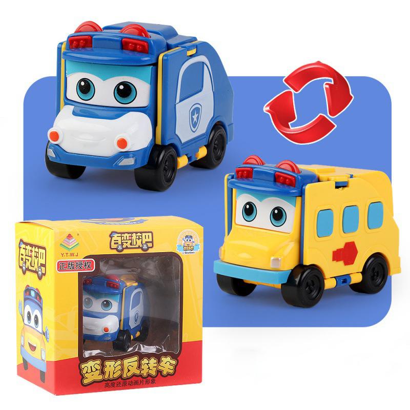 Gogobus Transformable School Bus Robot Deformation Doublesided Car Kid Toys