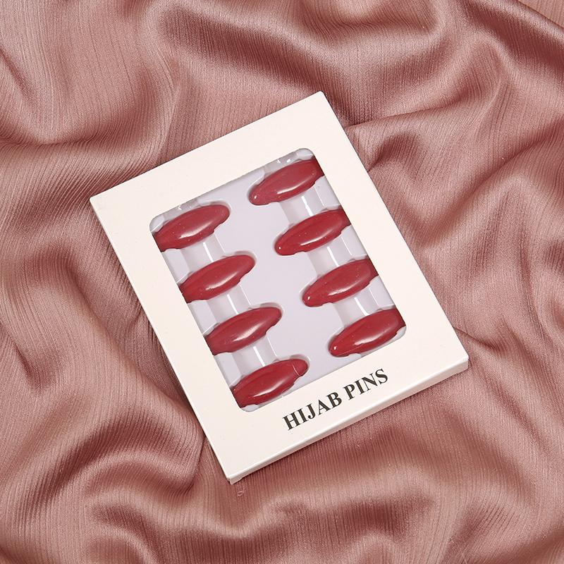 8pcs/ Pack Plastic Hijab Pins Clips Safety Brooch Muslim Scarf Shawls Fashion Accessories