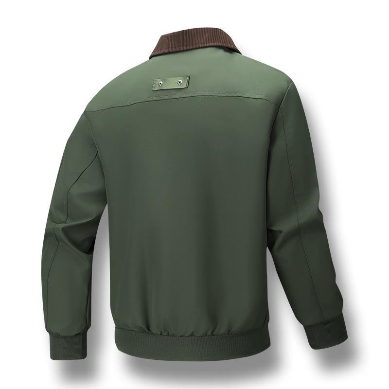 New Jacket Men's Jacket Corduroy Lapel Jacket Stand Collar Jacket Men