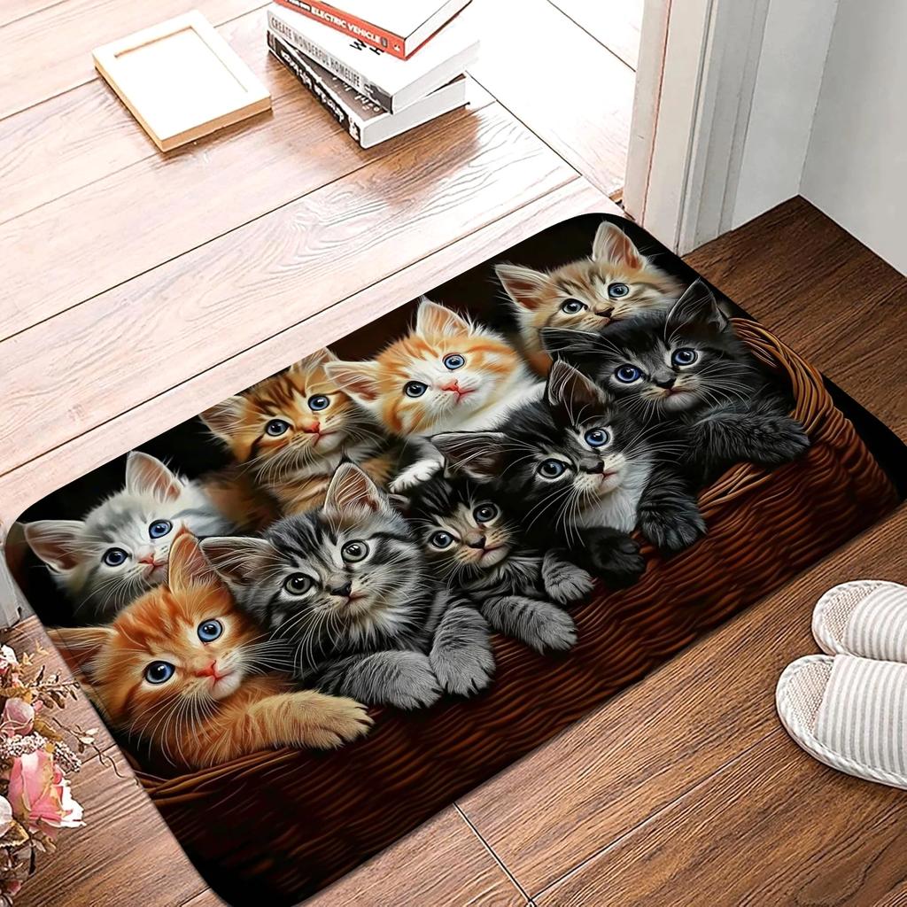 Indoor and outdoor absorbent door mats, bathroom bathtubs, cute animal patterned floor mats, machine washable kitchen floor mats