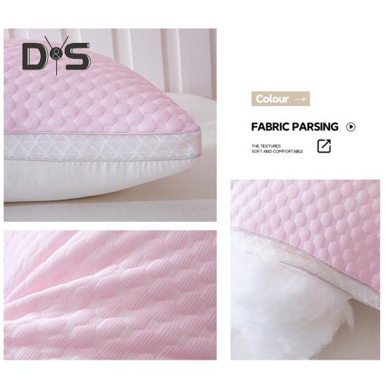 Summer Cool Pillow Washable 3D Texture Pillow with Mesh Border Breathable Cooling Pillow for Deep Sleep Home Bedroom Dormitory