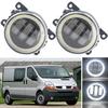 Car LED Lens Daytime Running Lamp DRL 12V For Renault Trafic 2.5L L4 Diesel Turbocharged 2003 2004 2005 2006 Angel Eye Fog Light