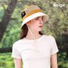 Block Color Fisherman Cap Breathable Nylon Sun Protection Hat For Sports Outdoor