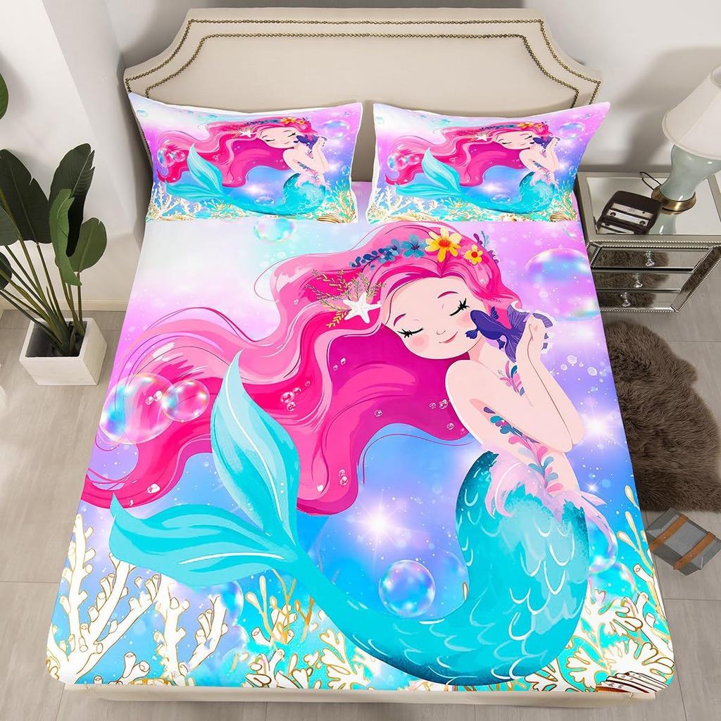 Cute Corgi Pattern Mattress Three-Piece Digital Printing Bedding Mattress Three-Piece Set Children Adult