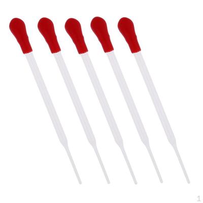 5Pcs Pipette Pipet Dropper for Dispensing Liquids School Lab Supplies